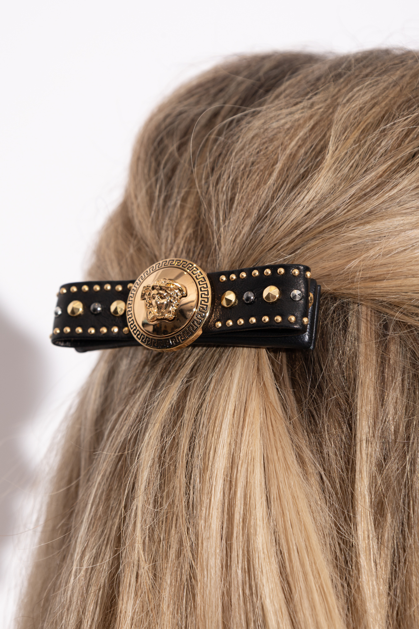 Black Studded hair clip Versace - Vitkac Canada